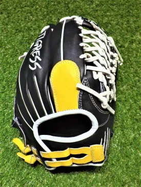 RHT 11.5" B-15 WEB BLACK, WHITE AND YELLOW CINCH WRIST