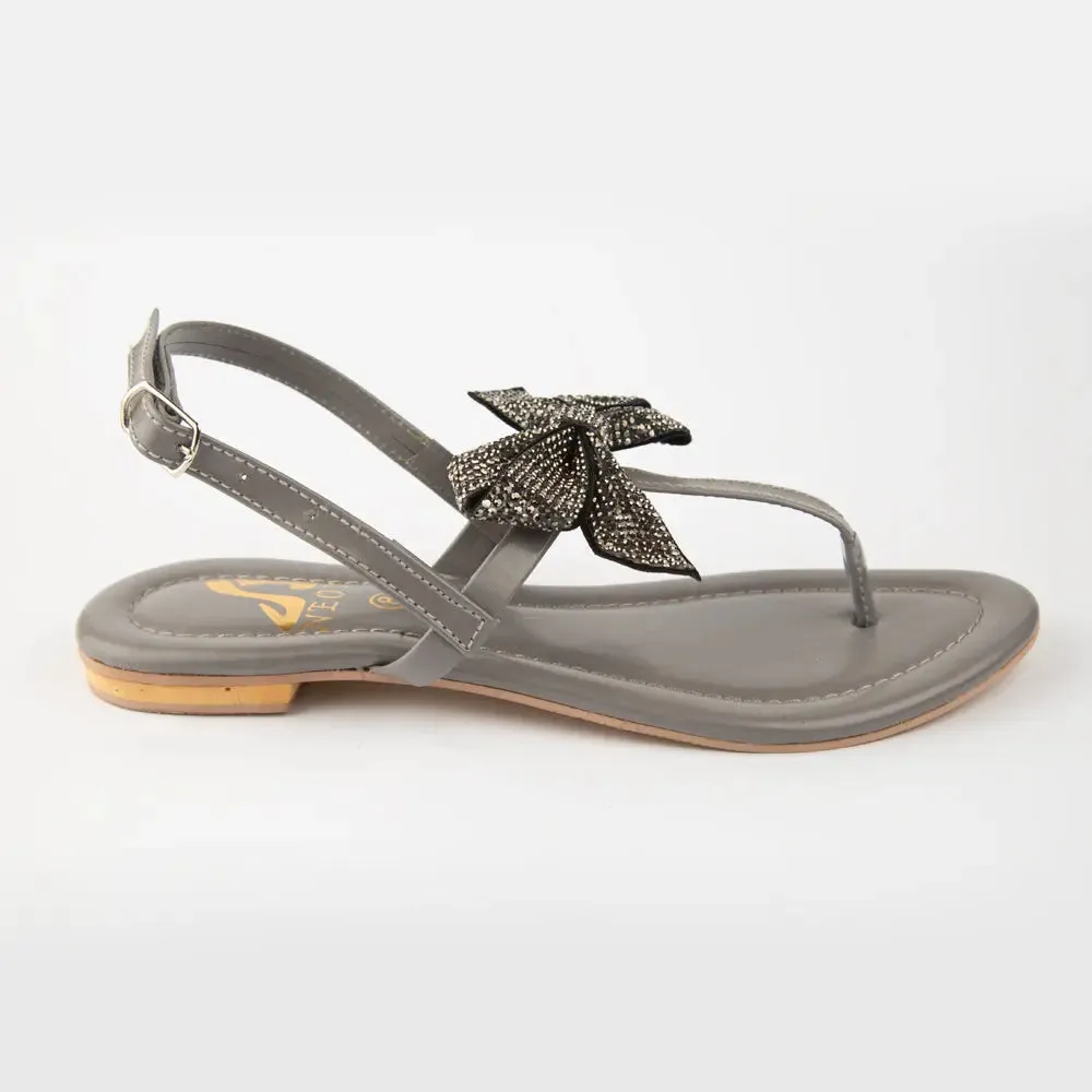 Sequence Tie Sandal Gray