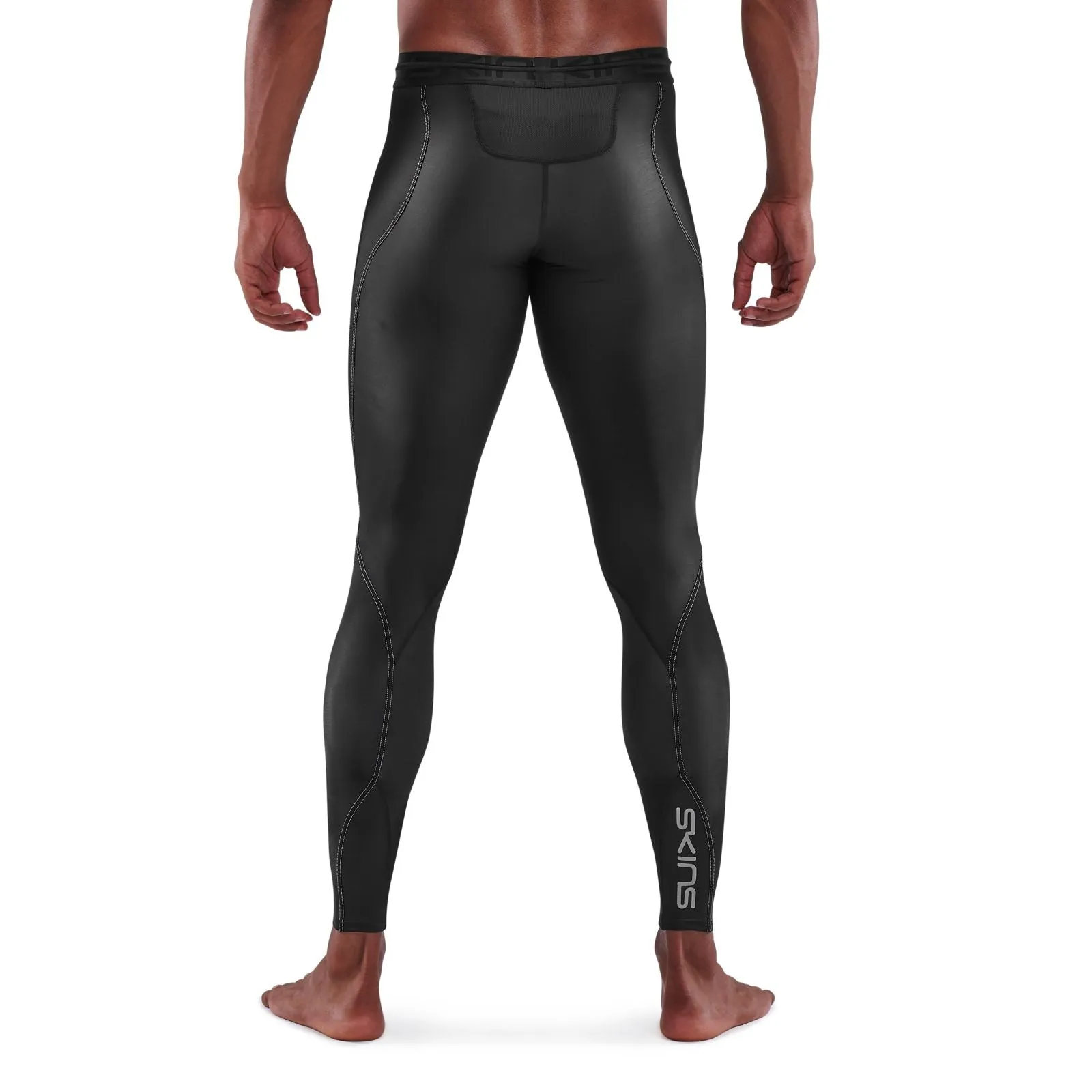 SKINS SERIES-3 MEN'S LONG TIGHTS BLACK