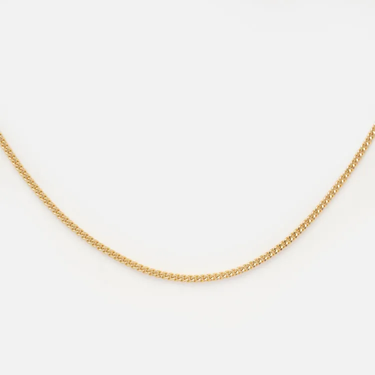 Solid Gold Classic Curb Chain Necklace