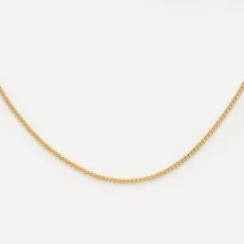 Solid Gold Classic Curb Chain Necklace