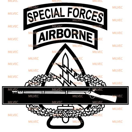 Special Forces with Combat Infantry Badge (CIB) Vinyl Decal