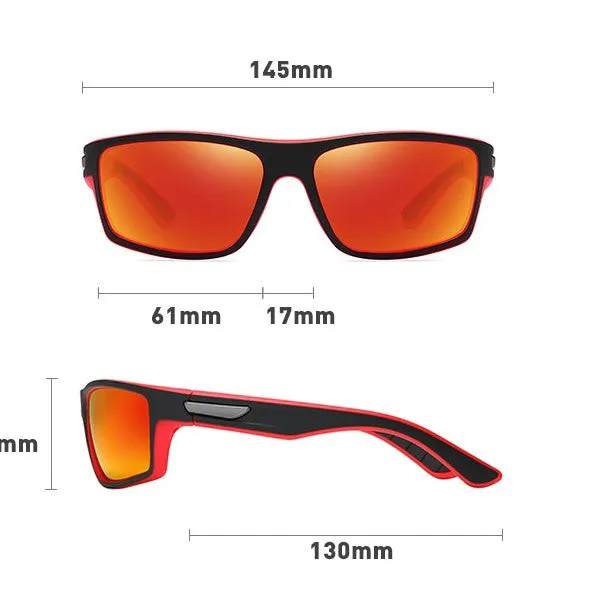 Sports Polarized Sunglasses uV400 Comfortable Nosepad Anti-skid Temple