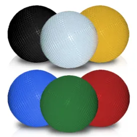 Synco Croquet Ball Replacement, Set of 6 Colored DiamondCroquet Balls for LawnBackyard Six Player Croquet Game Set