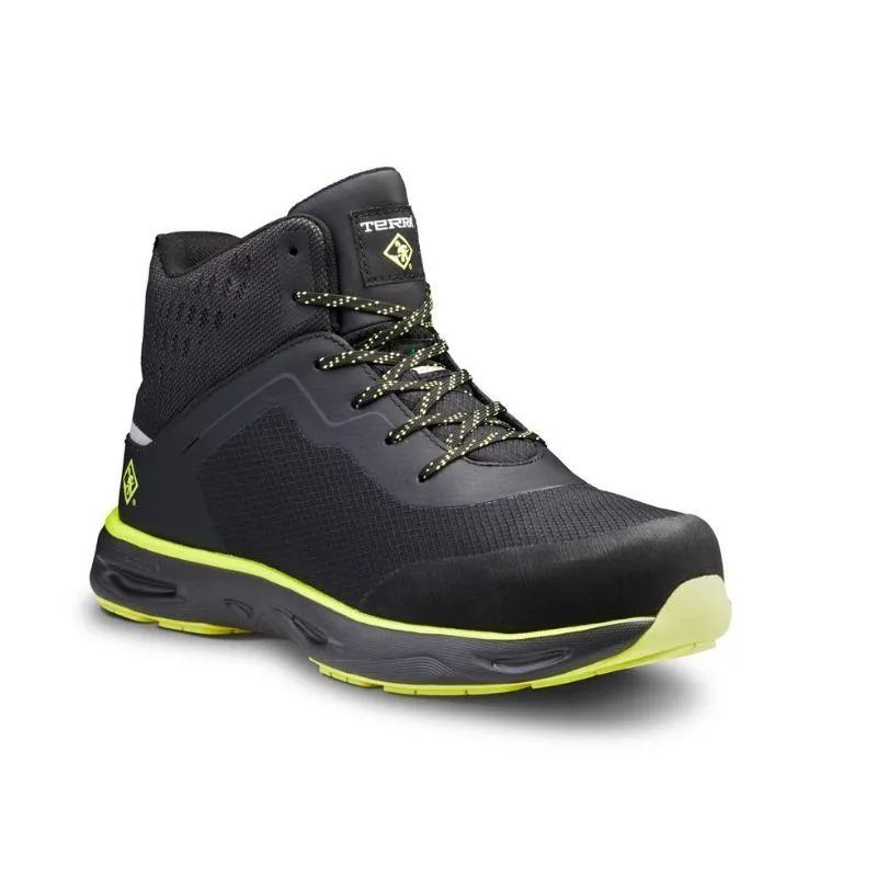 Terra Lites MID TR0A4NRTA35 Unisex Composite Toe Athletic Safety Shoe - Black/Lime