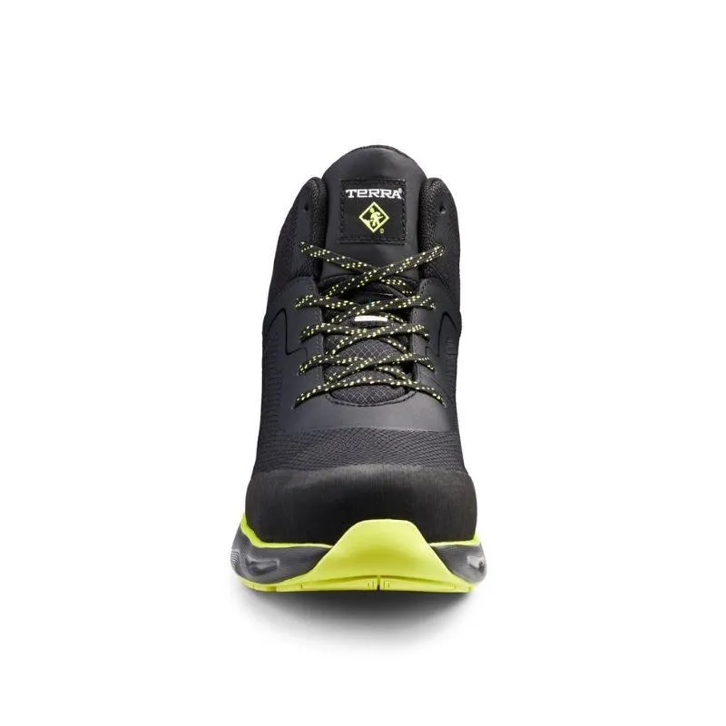 Terra Lites MID TR0A4NRTA35 Unisex Composite Toe Athletic Safety Shoe - Black/Lime