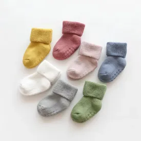 Thick Cotton Grip Socks - 2 Pack