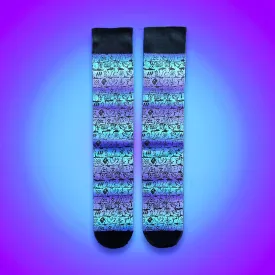 Tie Dye Wall Party Socks