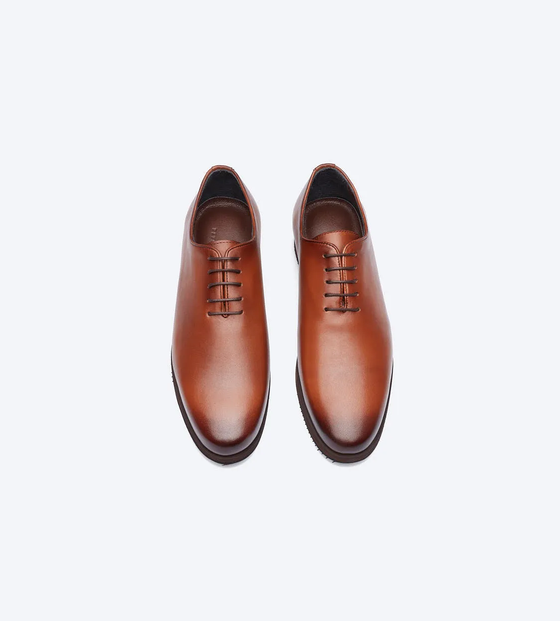 Tobacco Balmoral Plain Toe Shoes