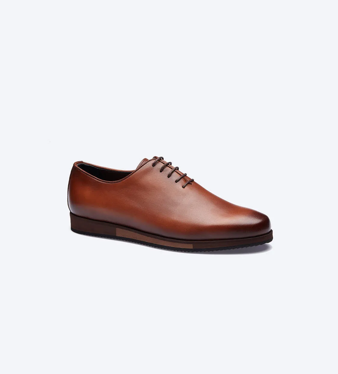 Tobacco Balmoral Plain Toe Shoes