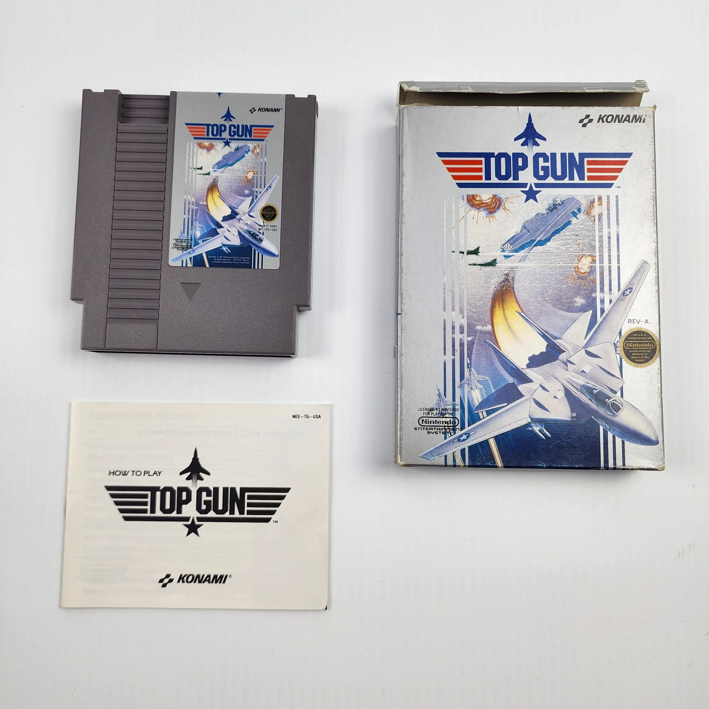 Top Gun - NES Game - Complete in Box - Great Condition!