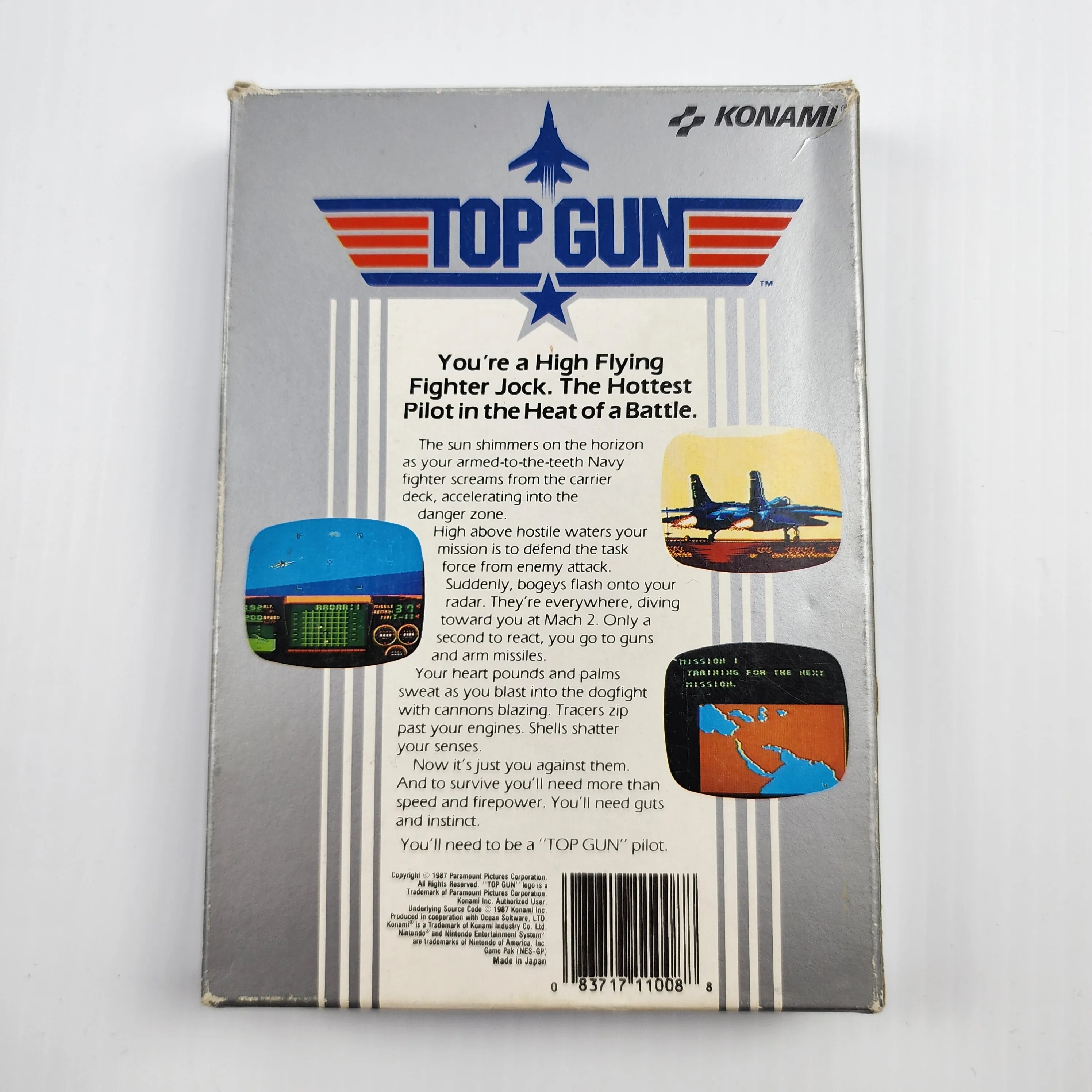 Top Gun - NES Game - Complete in Box - Great Condition!