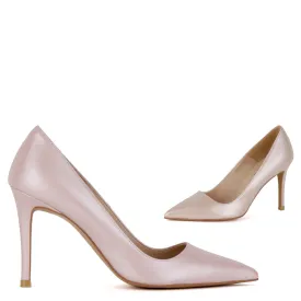 *UK size 3 - RAFRIA - pearl pink, 9cm heels