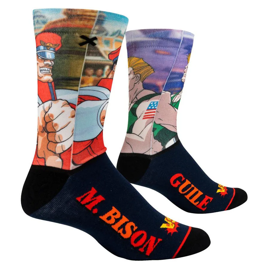 Unisex Street Fighter M Bison vs Guile Socks