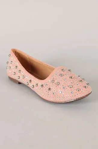 Women's Breckelles Slip On Studded Flat Dress Shoes Jolene-03