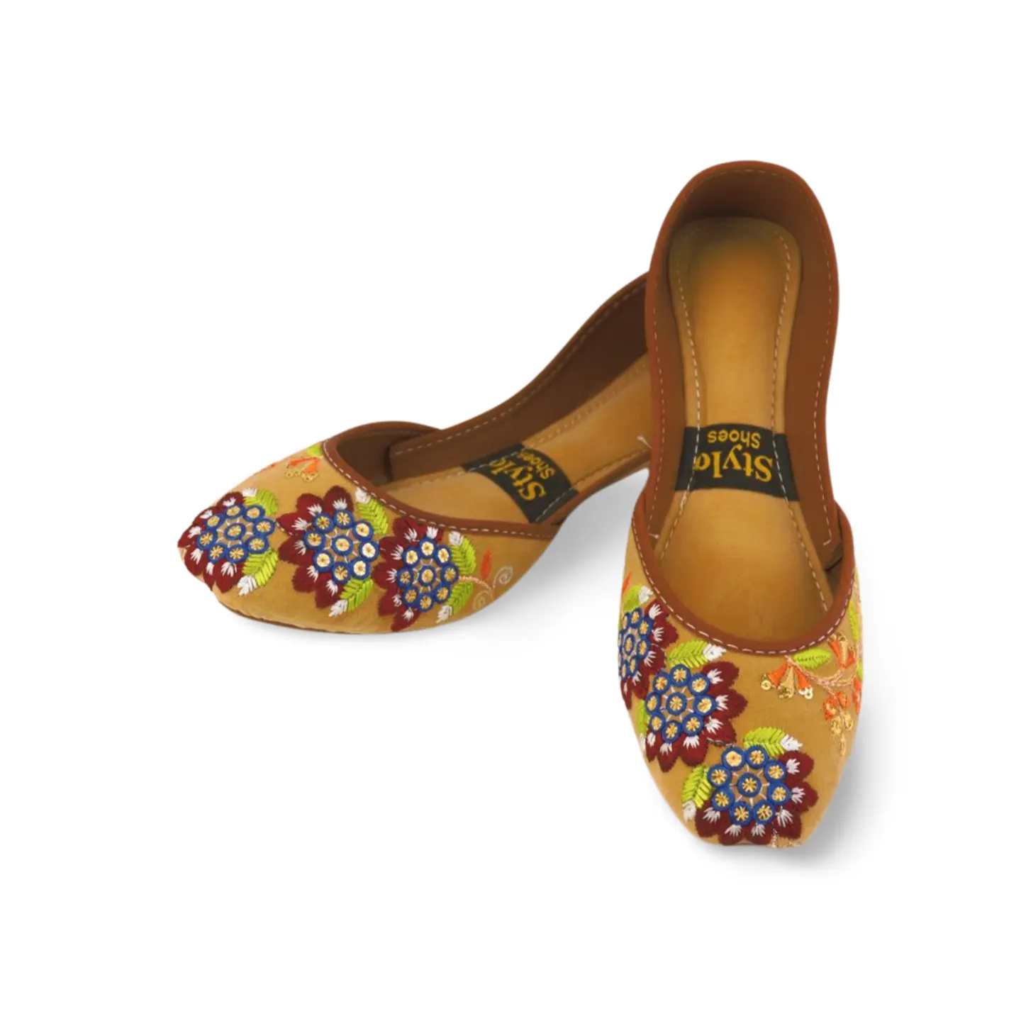 Women's Floral Embroidered Khussa Shoes  - Stylish and Comfortable for Any Occasion