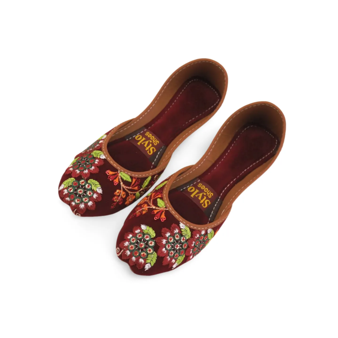 Women's Floral Embroidered Khussa Shoes  - Stylish and Comfortable for Any Occasion