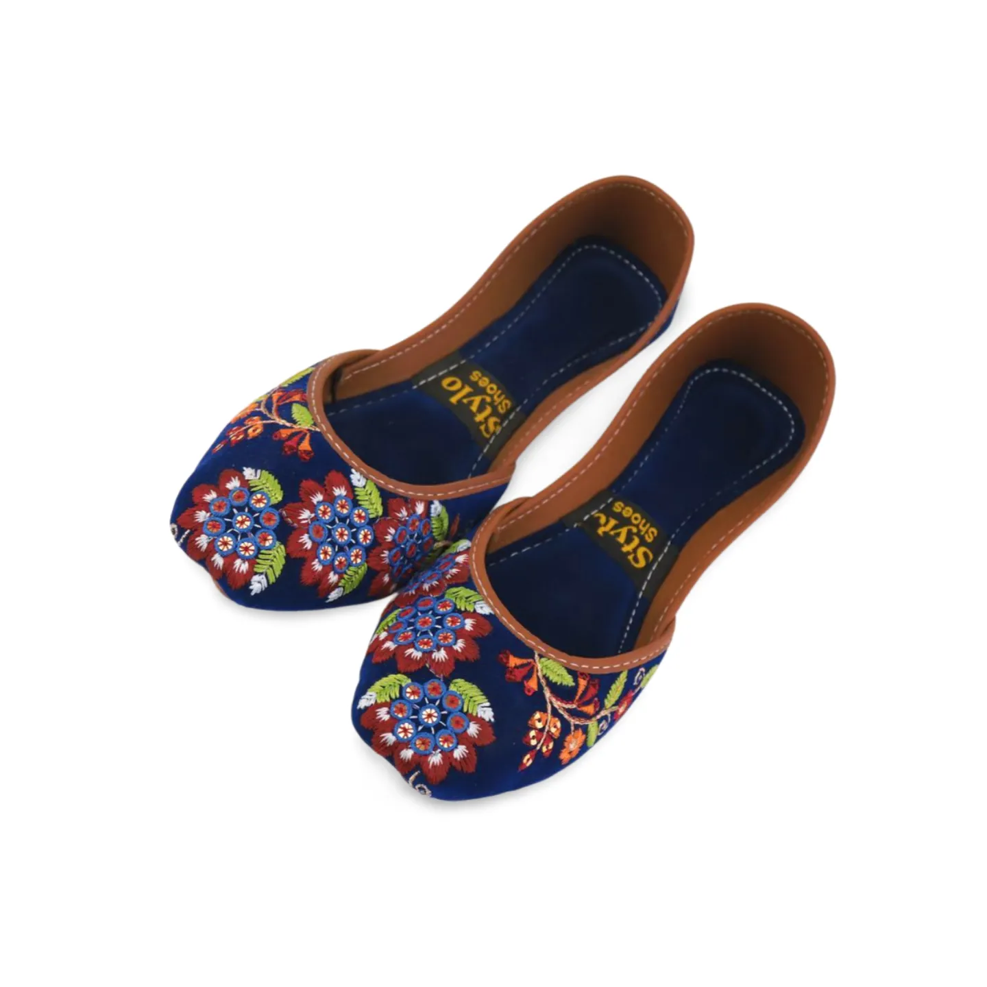 Women's Floral Embroidered Khussa Shoes  - Stylish and Comfortable for Any Occasion