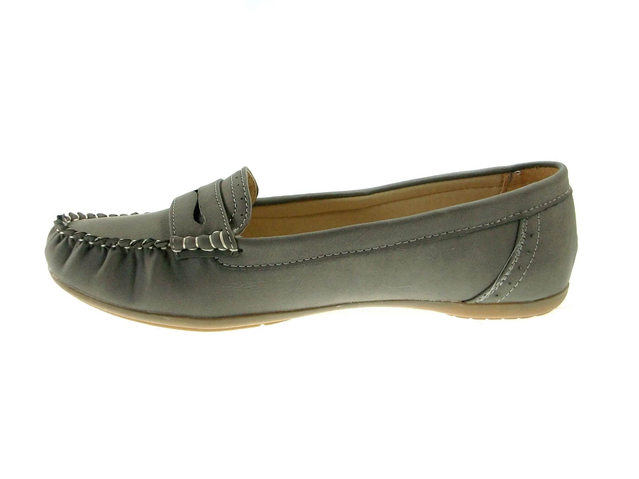 Women's LL-02 Slip On Moccasin Penny Loafer Shoes